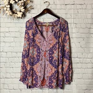 Lucky Brand | Boho Top with beautiful details